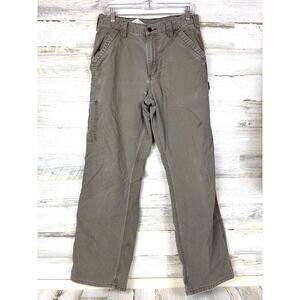 Carhartt Men’s 32x32 Gray Loose Original Fit Carpenter Straight Workwear Pants
